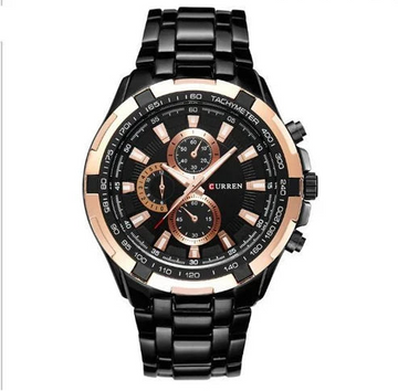 Men's Watch Business Steel Belt Quartz Watch